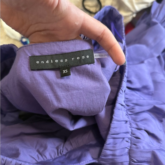 Endless Rose Purple Ruffle Mini Dress - Picture 3 of 3